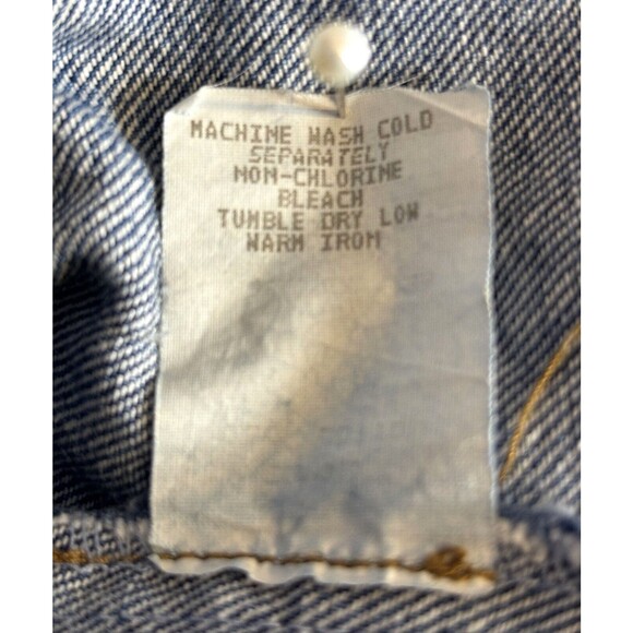 Vintage Timbuktu Womens Southwestern Denim Jean Jacket Button Up Western Blue XL - Picture 8 of 9